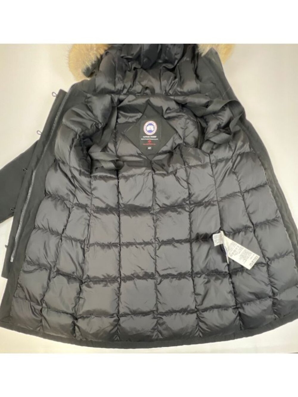 Canada Goose Rossclair Parka Womens Small Black Down Jacket Fur Hood Authentic - Picture 3 of 13